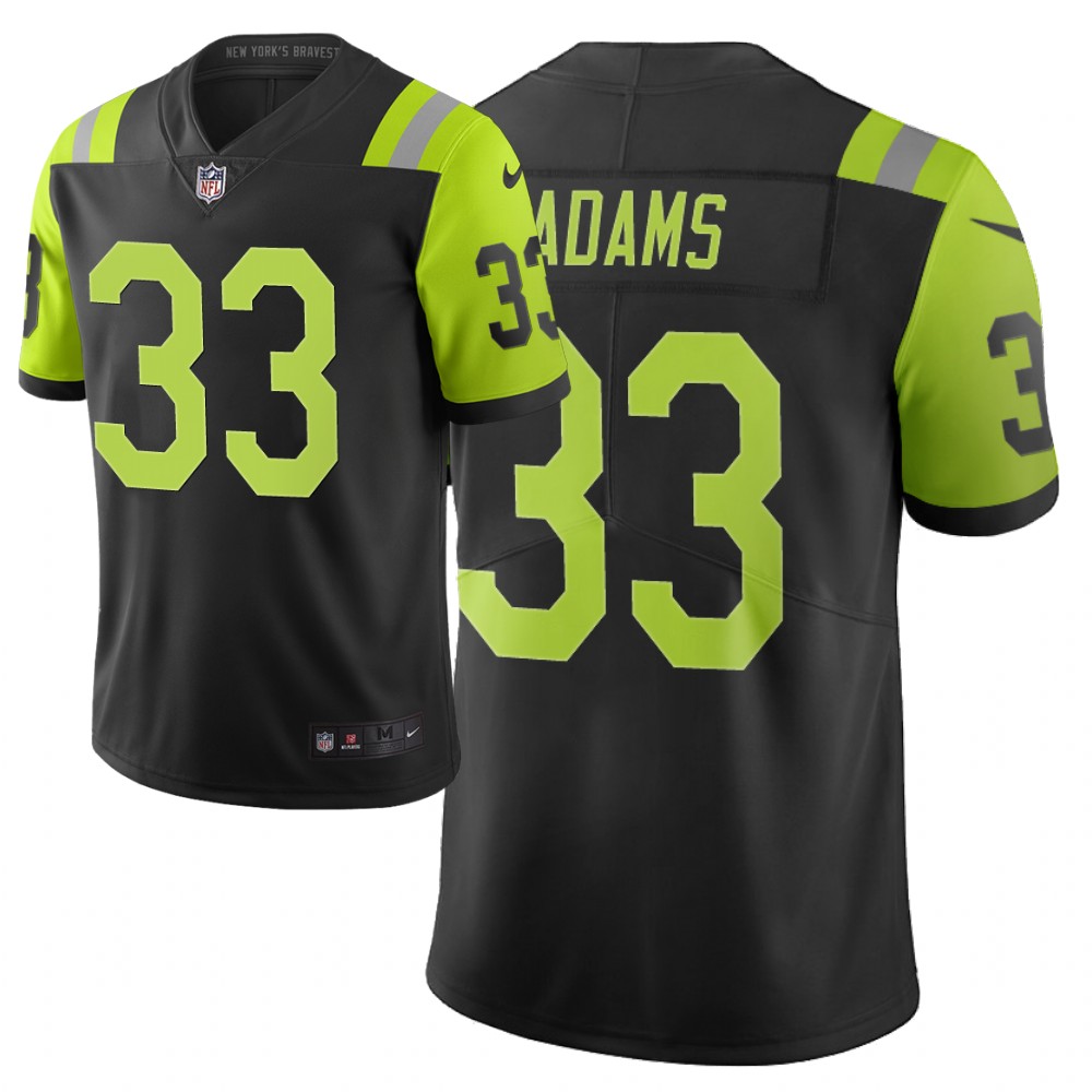 Men Nike NFL New York Jets #33 jamal adams Limited city edition black green jersey